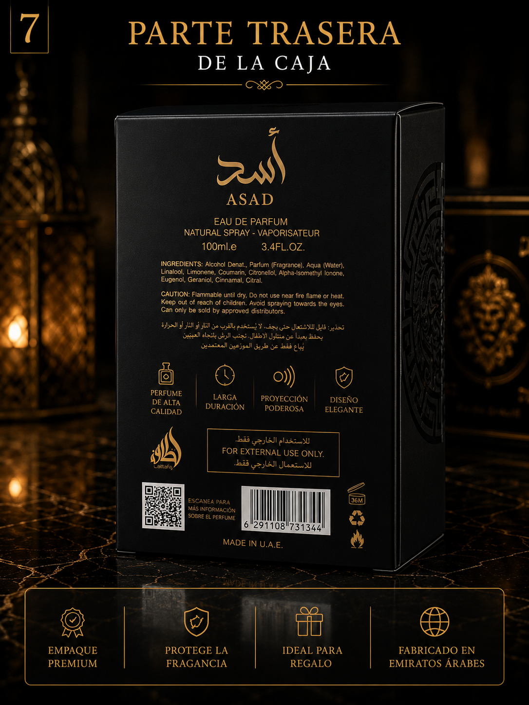 Lattafa Asad Eau de Parfum 100ml