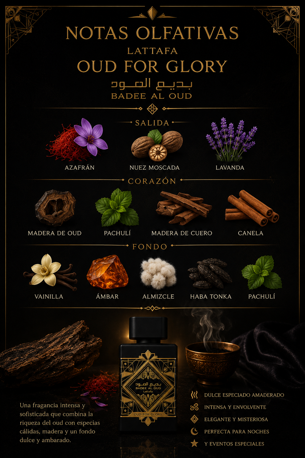 Lattafa Bade’e Al Oud Oud For Glory Eau de Parfum 100ml