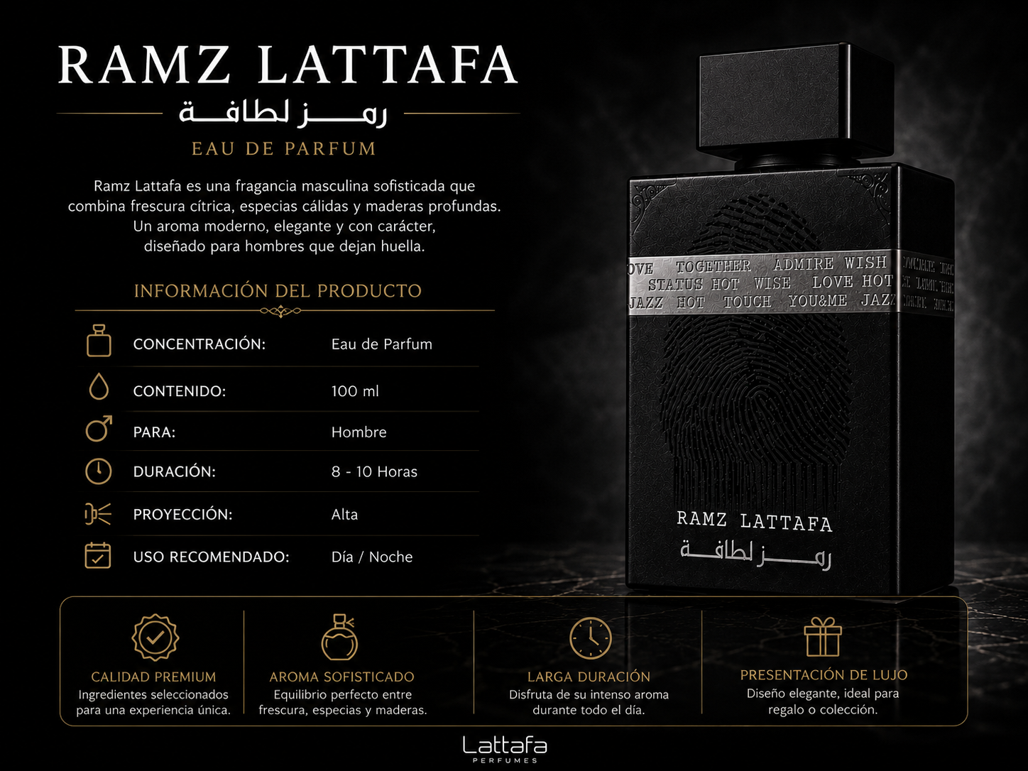 Lattafa Ramz Silver Eau de Parfum 100ml
