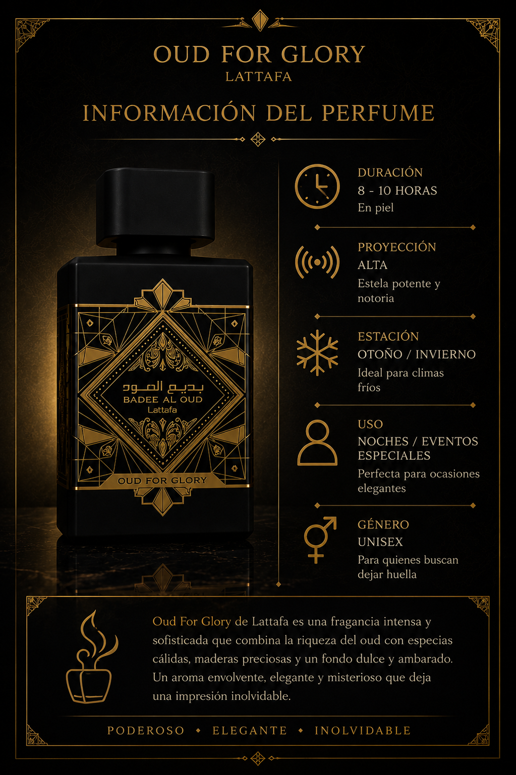Lattafa Bade’e Al Oud Oud For Glory Eau de Parfum 100ml